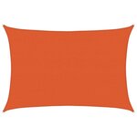 vidaXL Voile d'ombrage 160 g/m² rectangulaire orange 4x5 m PEHD