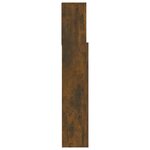 vidaXL Armoire de tête de lit Chêne fumé 180x19x103 5 cm