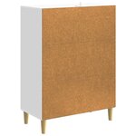 vidaXL Armoire à tiroirs Blanc brillant 66 x 34 5 x 90 cm