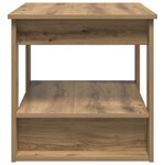 vidaXL Table basse Chêne artisanal 72 x 50 x 50 cm Bois d'ingénierie