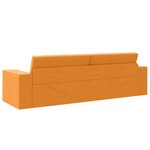 vidaXL Canapé-lit Jaune foncé 245 x 78 x 77 cm tissu