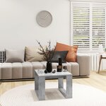 vidaXL Table d'appoint Gris béton 50x50x35 cm Bois d’ingénierie