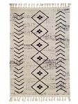Tapis de salon ASSILA 80 x 150 cm - Blanc
