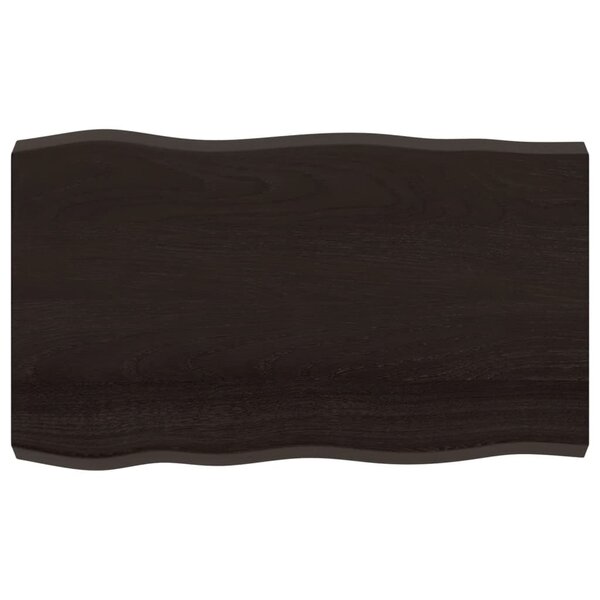 vidaXL Dessus de table bois massif traité bordure assortie