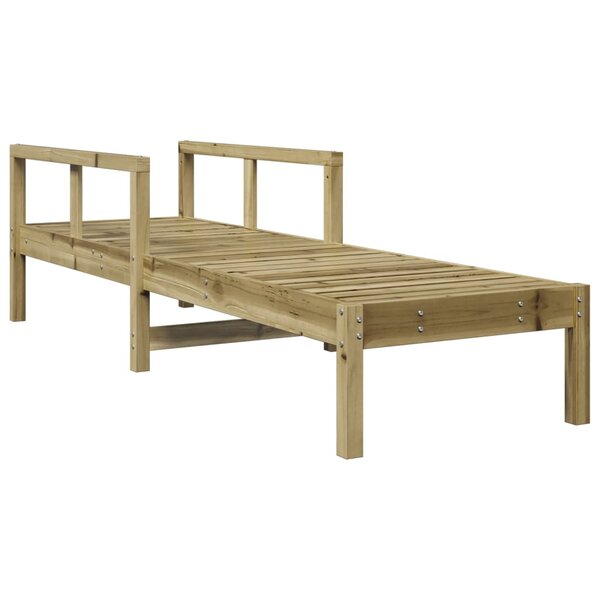 vidaXL Chaise longue 199 5x62x55 cm bois de pin imprégné