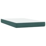 vidaXL Sommier à lattes de lit et matelas vert foncé 120x210cm velours