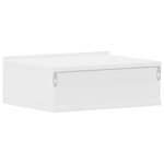 vidaXL Tables de chevet flottantes 2 Pièces Blanc bois d’ingénierie
