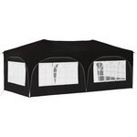 vidaXL Tente de fête pop-up 575 x 288 x 245 cm Noir Tissu Oxford