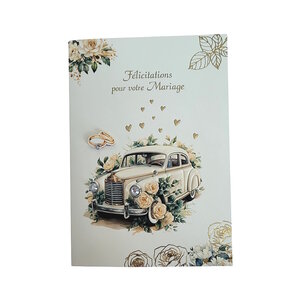 Carte De Voeux - Mariage - Félicitations Pour Votre Mariage