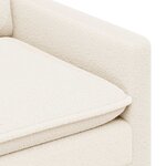 vidaXL Canapé Crème 126 x 81 x 87 5 cm Tissu