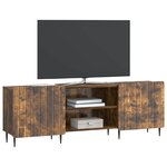 vidaXL Meuble TV Chêne fumé 150 x 31 x 52 cm Bois d'ingénierie