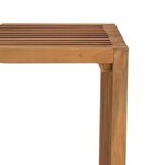 vidaXL Table d'appoint de jardin Marron 50 x 32.5 x 35 cm