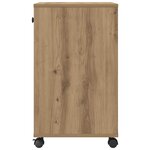 vidaXL Support d'imprimante Uni Chêne artisan 60 x 40 x 68 5 cm