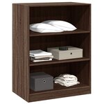 vidaXL Garde-robe chêne marron 77x48x102 cm bois d'ingénierie