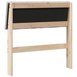vidaXL Tête de lit capitonnée Gris clair 80 cm Pin massif
