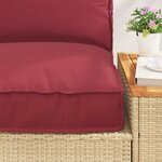 vidaXL Set de coussins de palette 2 Pièces Crème Tissu Oxford
