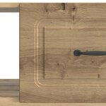 vidaXL Table basse Chêne artisanal 90 x 50 x 37 cm Bois d'ingénierie