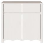 Buffet vidaXL "DRAMMEN" Blanc 79x43x75 5 cm Bois Massif Pin