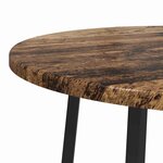 vidaXL Ensemble de tables d'appoint 2 Pièces Bois ancien et noir