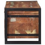 vidaXL Coffres de rangement 60x30x30cm en bois massif de récupération et métal