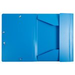 Chemise à élastique 3 rabats plastique forever young exacompta 24 x 32 cm - dos 3 cm couleurs assorties - lot de 4
