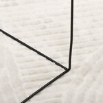 vidaXL Tapis IZA poils courts style scandinave crème 140x200 cm