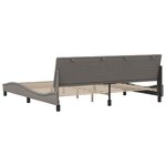 vidaXL Cadre de lit sans matelas taupe 200x200 cm tissu