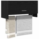 vidaXL Armoire Chêne noir 70 x 32 5 x 35 cm Bois d'ingénierie