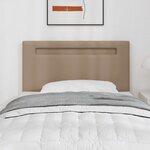 vidaXL Tête de lit LED Cappuccino 90 cm Cuir synthétique