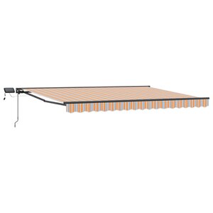 vidaXL Cadre de store manuel avec LEDs 4 5 × 3 m