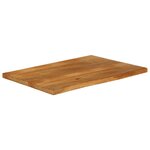 vidaXL Dessus de table à bord vivant 120x60x2 5cm bois massif manguier
