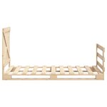 vidaXL Cadre de lit sans matelas avec tête de lit 100x200 cm