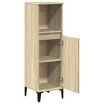 vidaXL Armoire salle de bain chêne sonoma 30x30x100 cm