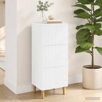 vidaXL Armoire à tiroirs Blanc 33 x 34 5 x 90 cm Bois d'ingénierie