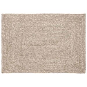 vidaXL Tapis Naturel et blanc 120 x 170 cm Jute