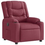 vidaXL Fauteuil inclinable Rouge bordeaux Tissu