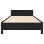 vidaXL Cadre de lit sans matelas noir 90x200 cm velours