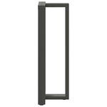 vidaXL Pieds de table de bar en forme de T  2 pièces  anthracite  50 x 35 x (110-111) cm  acier