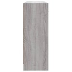 vidaXL Buffet sonoma gris 91x28x75 cm bois d'ingénierie