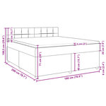 vidaXL Sommier à lattes de lit avec matelas Crème 180x200 cm Tissu