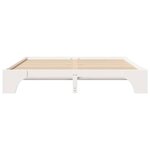vidaXL Cadre de lit blanc 180x200 cm en pin massif.