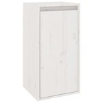 vidaXL Meubles TV 4 Pièces Blanc Bois massif de pin