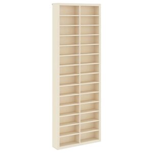 vidaXL Étui d'affichage Marron 21 x 4 5 x 59 cm Bois d'ingénierie