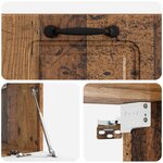 vidaXL Meuble TV mural Bois ancien 59 5 x 31 x 30 cm Bois d'ingénierie