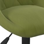 vidaXL Tabouret de bar Vert clair Velours