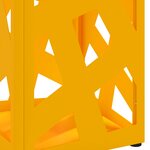 vidaXL Porte-parapluies Jaune moutarde Métal Moyen Élégant