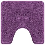 Tapis de bain U en forme de U Pourpre 50x50 cm Polypropylène Antidérapant