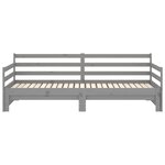 vidaXL Lit coulissant sans matelas gris 2x(90x200) cm
