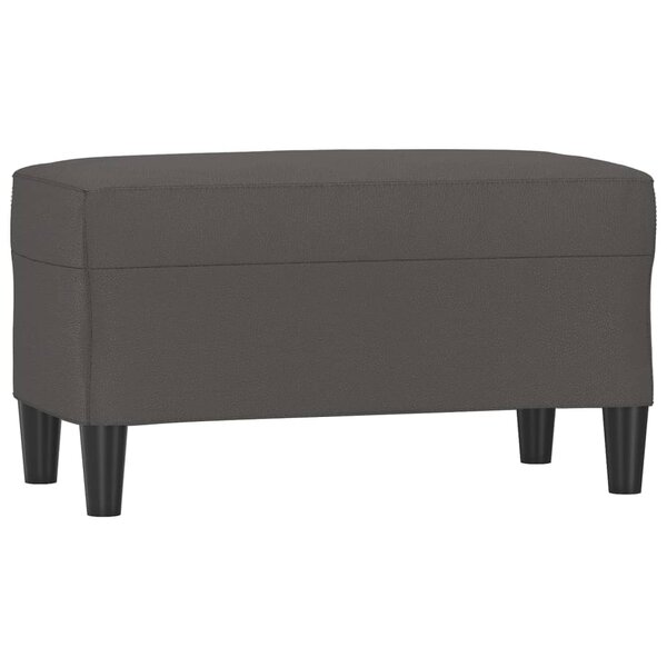 Banc banquette gris 70 x 35 x 41 cm synthétique 02_0010683