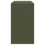 vidaXL Armoire de rangement Vert olive 90 x 40 x 70 cm Acier